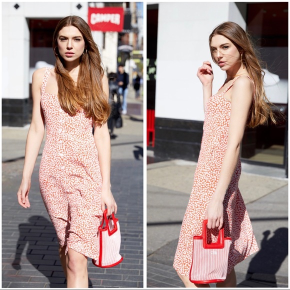 Solid & Striped The Pookie Bag Mini Tote Bag Red Mesh - Picture 3 of 15